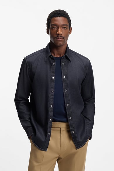 ΤΖΗΝ ΠΟΥΚΑΜΙΣΟ BOSS - 402 ΜΠΛΕ